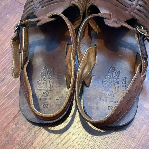 Vintage Levi’s Shoes & Boots Leather Huaraches Size 12 Made in Brazil main image 7